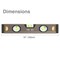 Prime-Line 250MM 10 in.  Torpedo Level w/Magnetic Base, Aluminum Construction Single Pack PTL250M - alternate 6